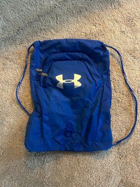 Blue Under Armour Drawstring Bag